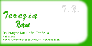 terezia nan business card