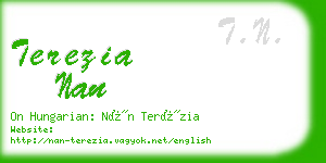 terezia nan business card